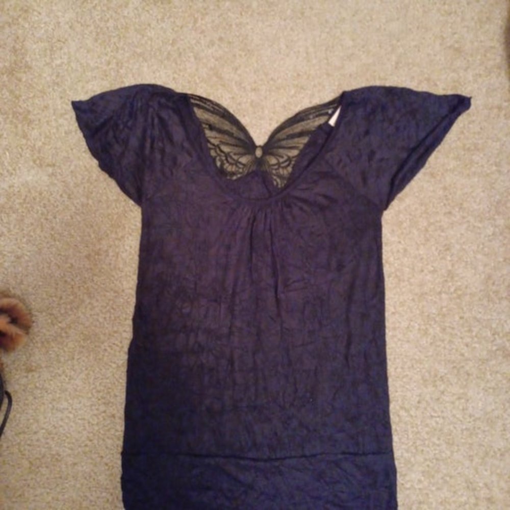 Sequin butterfly top